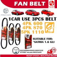 S2U Gaido Fan Belt Proton Wira Satria 1.6 4G92 Air Cond Alternator Power Steering Belt 4PK600 4PK870