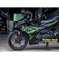 EXCITER 155 BLACK GREEN SMOKE STICKER
