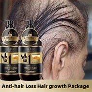 Anti off shampoo Black Hair Shampoo rambut gugur 400ml Penumbuh rambut  growth pelebat rambut  preve