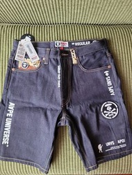 AAPE BY A BATHING APE 牛仔短褲