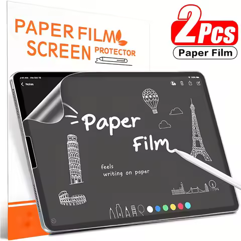 2PCS Paper Film Screen Protector For iPad Pro 13 11 2024 M4 iPad Pro 12.9 9.7 Gen 6th 5th 4th Pro 11