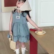 1-6Yr Old Girl Demin Dress/2pc set