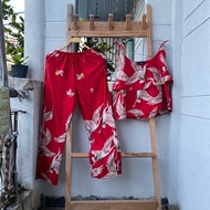 2hand JUME red set, waist 56 to 72cm, length 88cm, code 299