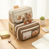 Capybara Stationery Kit with Pencils, Kapibara Pencil Case, Shinchan Crayon Design, Aesthetic Box  K