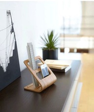 【淺棕】柳曲木桌面收納架 木質遙控器架 冷汽機、電視、手機遙控盒 現代擺設 （淺棕）