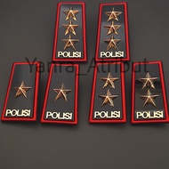 MERAH Brigjen Pdh Rank Irjen Rank/ with Red List Premium Police General Comjen Rank/