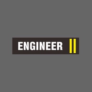 Sticker enginner Engineer Banner Waterproof 3M Size 120x30mm