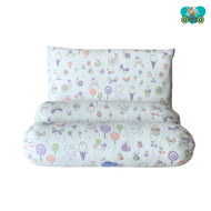 OAAObaby Elegant Cotton Nursery Pillow & Bolster Set Soft  Skin-Friendly for Boys & Girls