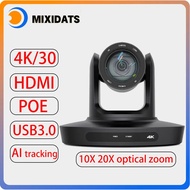 Camera 20x Zoom Hdmi Usb Video Conference Camera 4k Live Broadcast Ai Tracking Ip Poe Ptz Church Con
