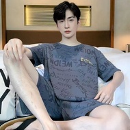 Big boys pajamas Teenage pajamas Cotton Short Sleeve Shorts Plus Pajamas Set for Boy Casual Pajama K