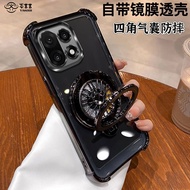 For OnePlus 15 13T 13S 13R 13 Case Simple Gyro Stand Transparent Air Cushion TPU Skin-friendly Anti-