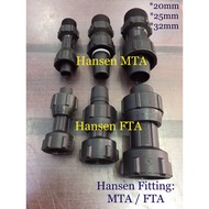 Hansen MTA Hansen FTA Penyambung Pipe Hansen Fitting Male Threaded Adaptor Female Threaded Adaptor 2