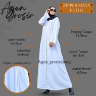 Populer ABAYA ZIPPER MATA ABAYA PUTIH ABAYA BUSUI GAMIS SYAR'I