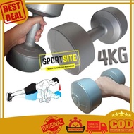 Dumbbells Plastic Barbell 4kg Barbell Weight Lifting Equipment Dumbbell Hand Weight Fitness Gym Barb