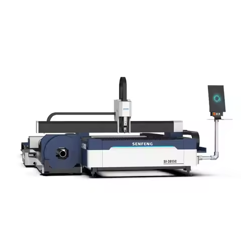SENFENG 2kw Fiber Laser 6 Meter Tube Metal Sheet Cnc Fiber Laser Cutting Machine Price