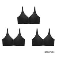 (Set 3 ชิ้น) Sabina เสื้อชั้นใน Wireless Bra (ไม่มีโครง) รุ่น Function Bra รหัส SBO375 สีดำ