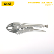 DELI Curved Jaw Lock Pliers (7" / 10" / Carbon Steel / Cr-V) DL2001-7 / DL2001 / DL0381