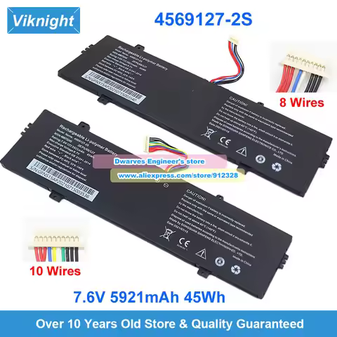 New 4569127-2S Battery U4770130PV 7.6V 45WH for Hasee Elegant X4 D2 X3 D1 HNX4S01 Teclast F7 PLUS 3 