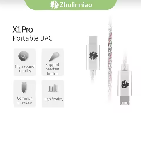 Zhulinniao X1 Pro Portable DAC HIFI Decoding AMP All-in-one Headphone converter Typec Apple Lightnin