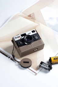 適用機型Rollei 35AF 手掌紋皮革相機底座皮套