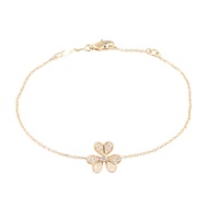 [二手] Van Cleef & Arpels Frivole 迷你鑽石手鍊，腕圍 15.5/17 厘米，K18（黃金），鑽石。