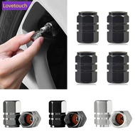 LOVETOUCH 4Pcs Car Tire Wheel Rims Stem Air Valve Caps Tyre Cover Aluminum For Truck Bike F5O5