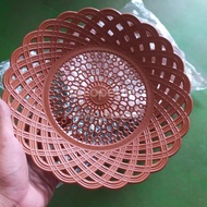 piring rotan plastik 1 lusin / piring plastik / piring atom / piring /