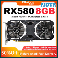 FJDTR 2023 Hot ENVINDA AMD RX 580 8GB Video Cards Hashrate 28-30mh/S 256bit 2048Sp For GDDR5 GPU Per