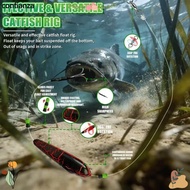 CONFIANZA Catfish Float Rig, Double Hook Simple Setup Double Hook Rig, Convenient Pre-Tied Multi-Spe