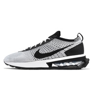 Nike Casual Shoes Air Max Flyknit Racer Gray Black Cushion Knitted Upper Men's ACS DJ6106-002