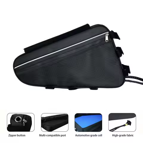 3000W-5000W E-Bike Lithium Battery 72V 30Ah 80ATriangle Battery Pack (21700 Cells) BMS 5A Fast Charg