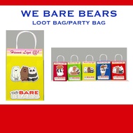 We Bare Bears Loot Bag/Party Bag (6 X 8 X 3 INCHES)
