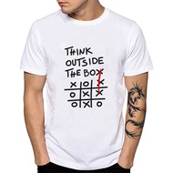 Think Outside The Box T-Shirt For Men Women Lamp Crewneck Streetwear Tops Divergent Thinking Meering