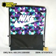 HITAM UNGU Drawstring Bag Drawstring Bag Gymsack Futsal Football Gym Sports Nike Black Purple Combin