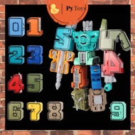 0-9 Robot Toys Kids Transformers Number Toy DIY Assemble Robot Vector Eilik Number Robot Car Toys