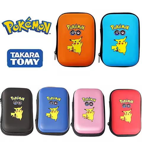 Pokemon Cards Covers Pouch Pikachu Album Book 50 Capacity Card Holder Album Hard Case Book Holder Ga