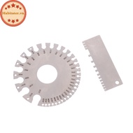 TATER 0-36 Round AWG SWG Wire Gauge Thickness Ruler Gauge Diameter Stainless Steel Measurer Tool Wel