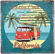 Autumn Trade MP24006 Golden Coast California Antique Embossed Plate W11.8 x D0.0 x H11.8 inches (30