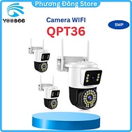 Camera IP Yoosee PTZ Ngoài Trời 2 Màn Hình 5MPX Xem Đêm Có Màu, Hỗ Trợ Đàm Thoại 2 Chiều Xoay 360 Độ
