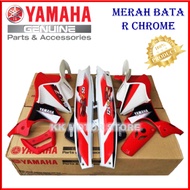 (HLY ) YAMAHA Y125 Y125ZR 125ZR COVERSET COVER SET BODY COVER MERAH BATA R CHROME