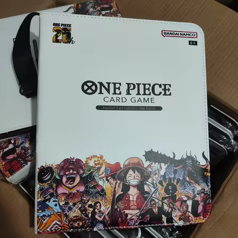One Piece 25th anniversary Card Binder Luffy Roronoa Zoro Zipper Book 400/900 Pocket Holder TCG Card