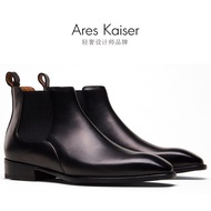 Leather Shoes Size  Piano Leather Bottom ~Chelsea Boots Men's Ankle Boots High Boots