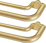 Double Curtain Rods 2 Pack 32 to 58 Inches, HOTOZON Blackout Double Curtain Rods for Windows 20 to 5
