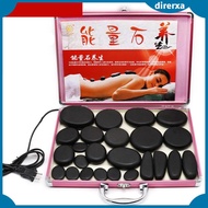 [direrxaMY] Spa Massage Hot Stone Heater, Professional Hot Stone Warmer Box Case, Portable Spa Rock 