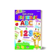 Aneka Buku Latihan Prasekolah ABC Huruf Besar & Huruf Kecil & 123 Nombor