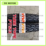 100% ORIGINAL VIVA TYRE 18 Tube Tyre FT123 250-18 60/90-18 Cutting Sotong Tayar 250x18 Made In Malay