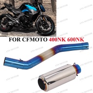 Slip On Escape For CFMOTO 400NK 650NK 650MT 700MT Motorcycle Exhaust Middle Link Pipe Modify NK400 E