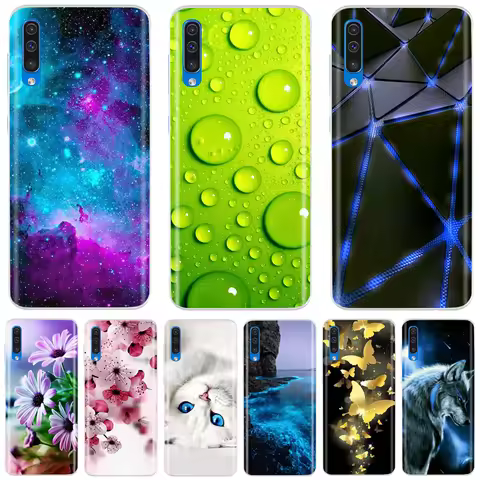 Phone Case For Samsung Galaxy A50 Case Cute Silicone Case on For Coque Samsung A50 A 50 SM-A505F Cas