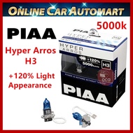 PIAA Hyper Arros 5000K Halogen Bulb H1,H3,H4,H7,H8,H11,HB3,HB4