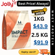 [Lowest Price] Myprotein Impact Whey, Whey Protein Powder for Muscle & Recovery 1kg - 2.5kg | Jolly